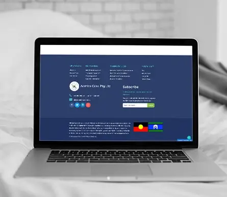 Admire Care NDIS website edition view