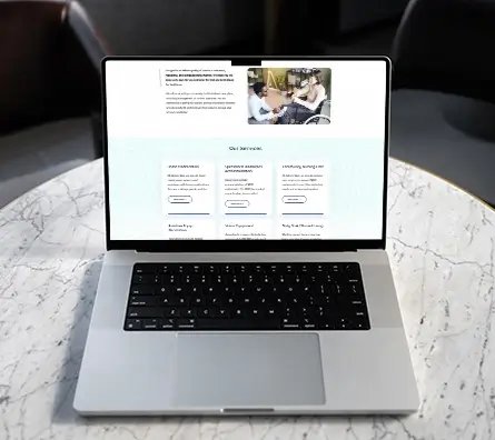 Admire Care NDIS platform visual effects
