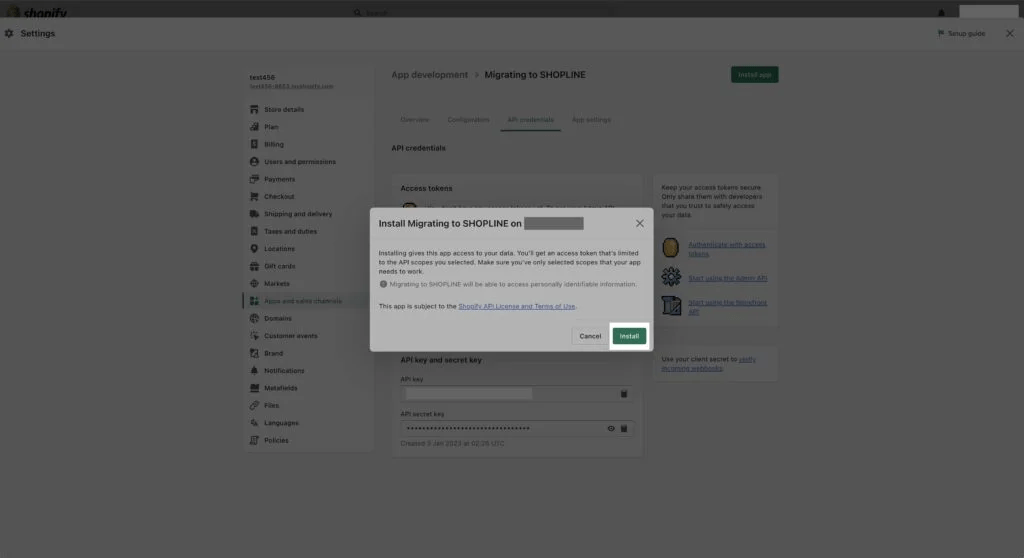 install app