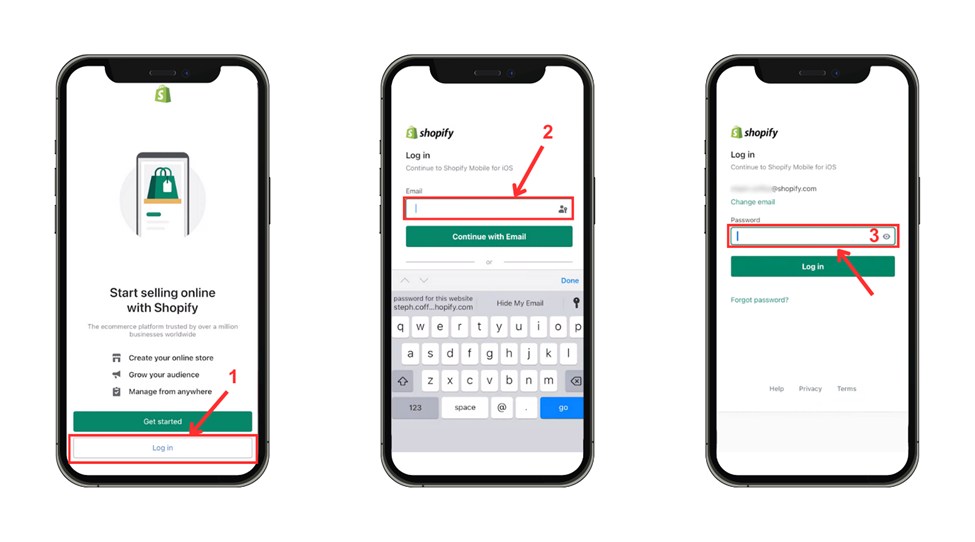 Access Shopify Store