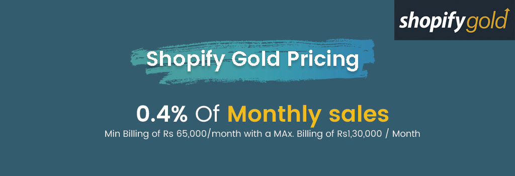 shopify gold pricing