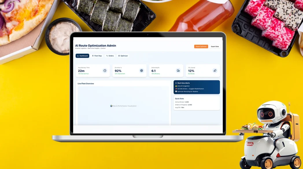 AI-Driven Route Food Delivery