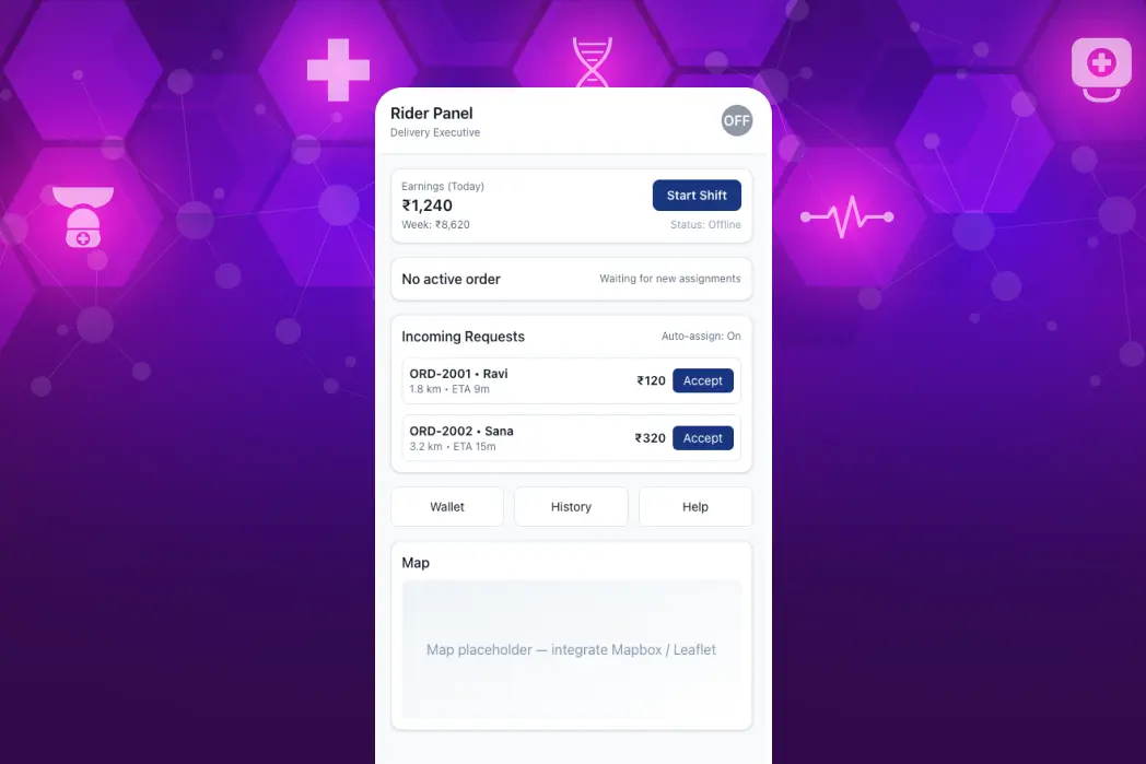 Delivery Executive Dashboard